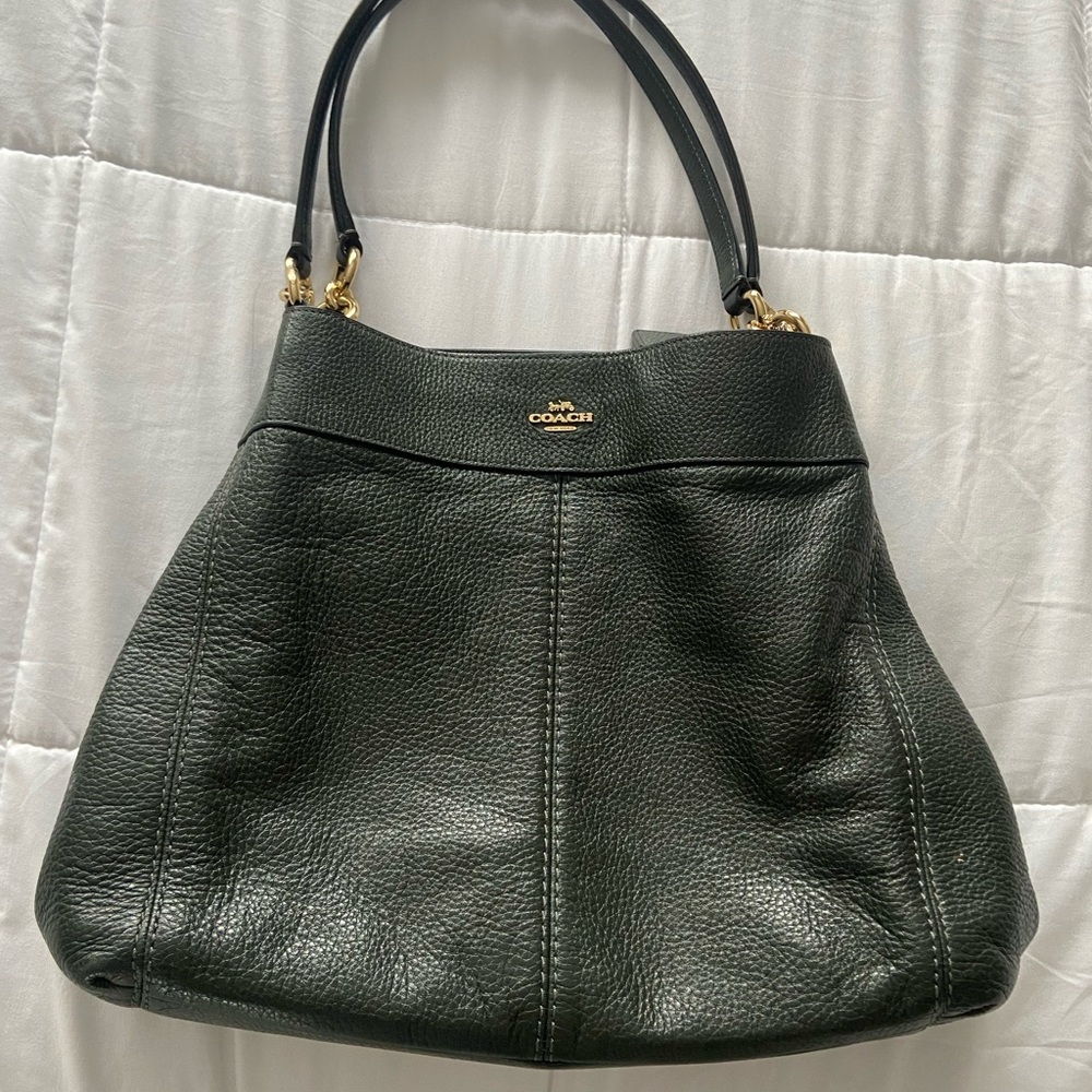 Coach Handbag Dark Green 👜